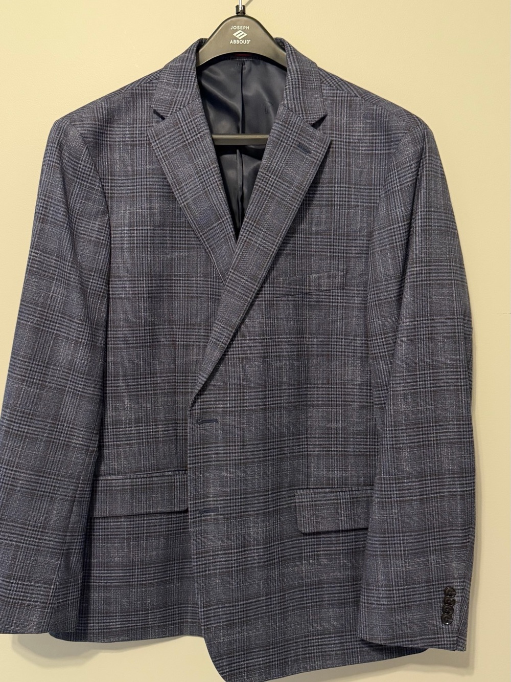 Tommy Hilfiger Blue Plaid Sport Coat Blazer Men’s 50R